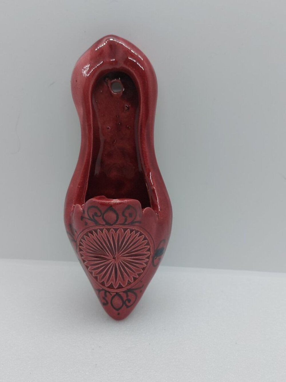 Ceramic 7" Shoe Wall Hanging Pocket Planter